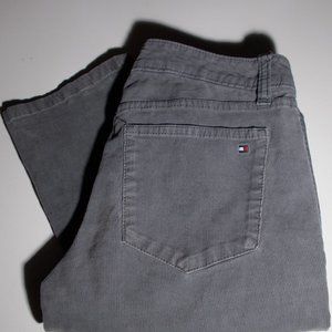 Tommy Hilfiger Corduroy Jeans Size 0 Color Gray EUC
